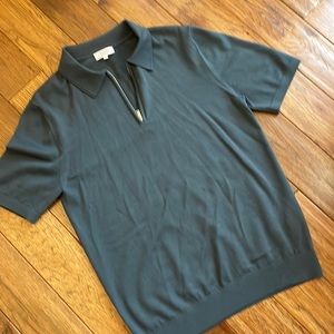 Reiss Maxwell Zipper Polo, Medium